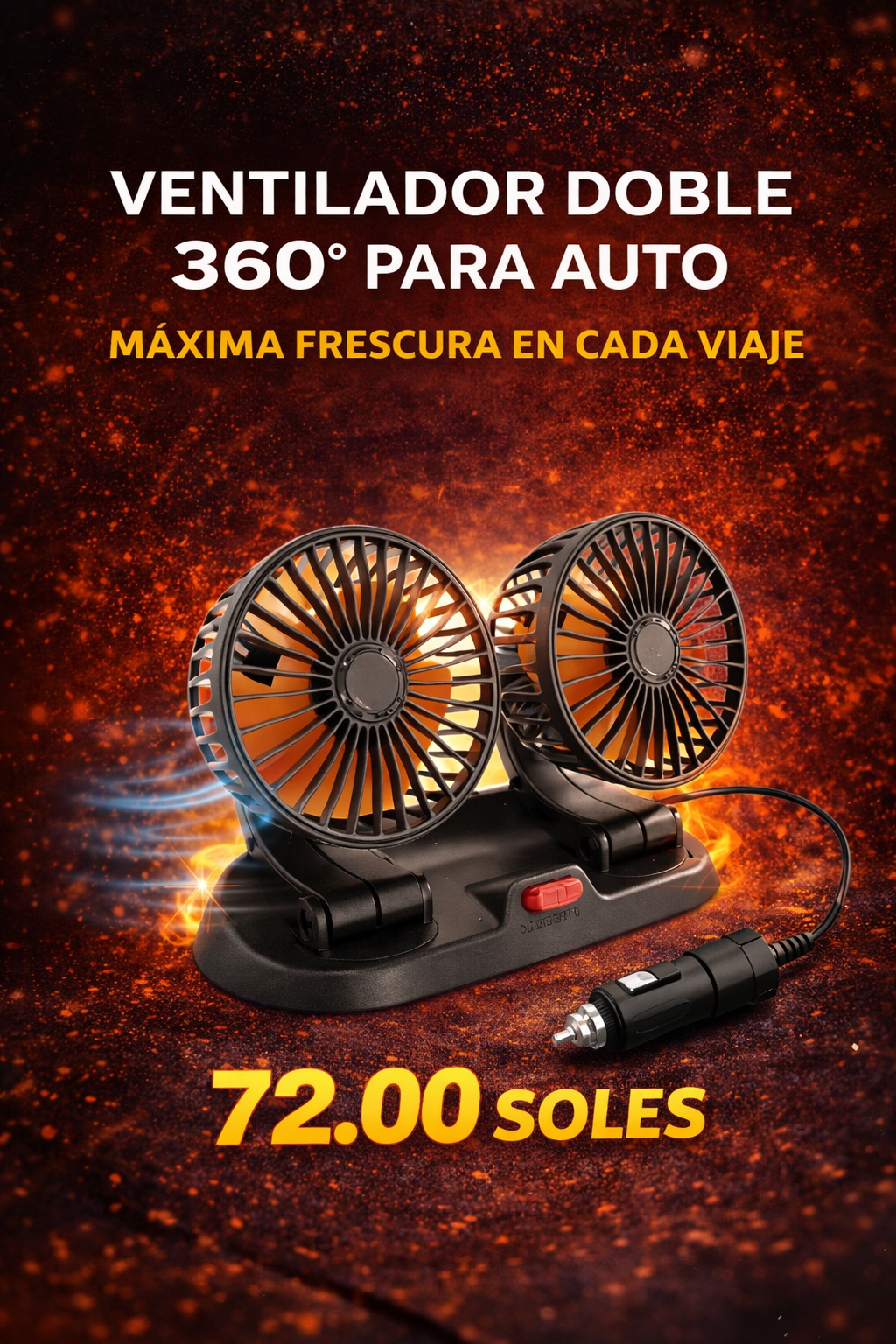 VENTILADOR 360 PARA AUTO